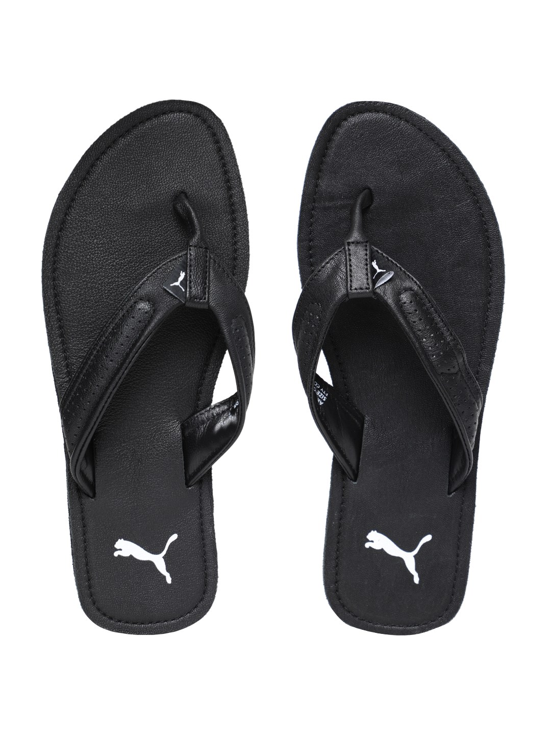 Puma leather shop flip flops