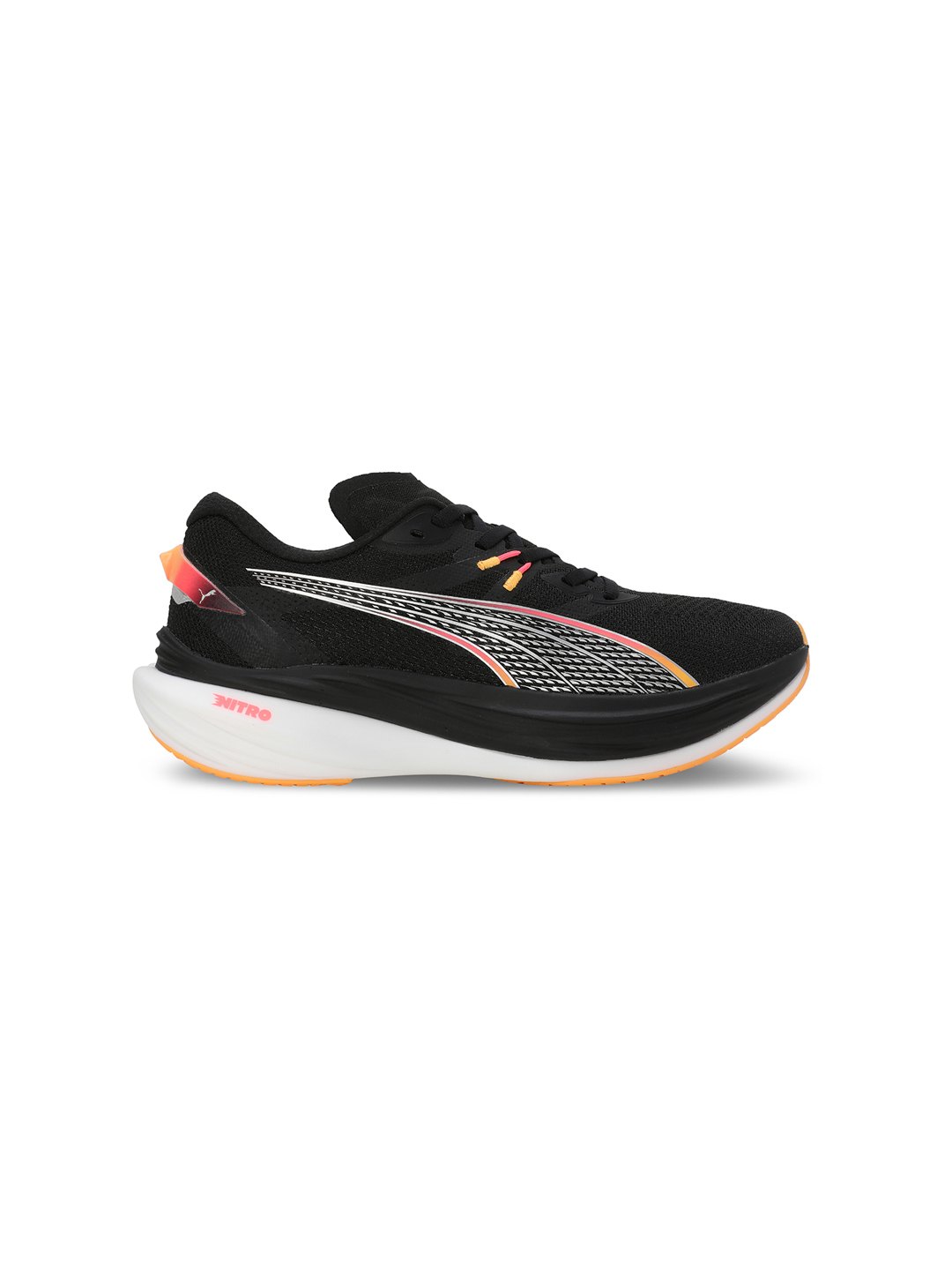 Men Deviate Nitro 3 Black-Yellow Running Shoes