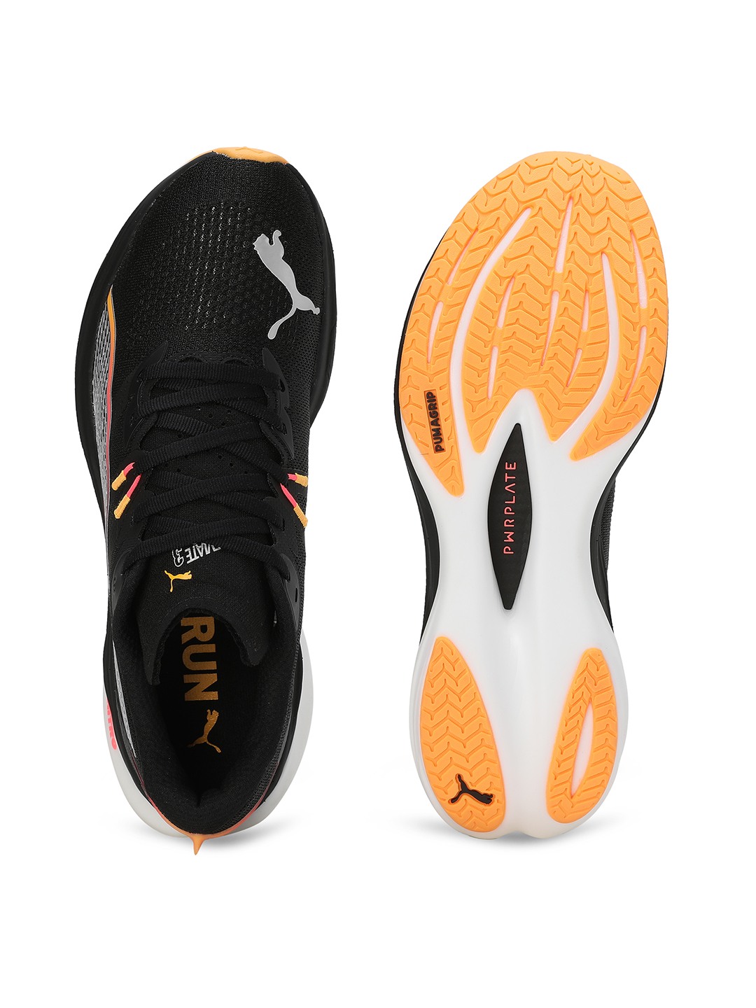 Men Deviate Nitro 3 Black-Yellow Running Shoes