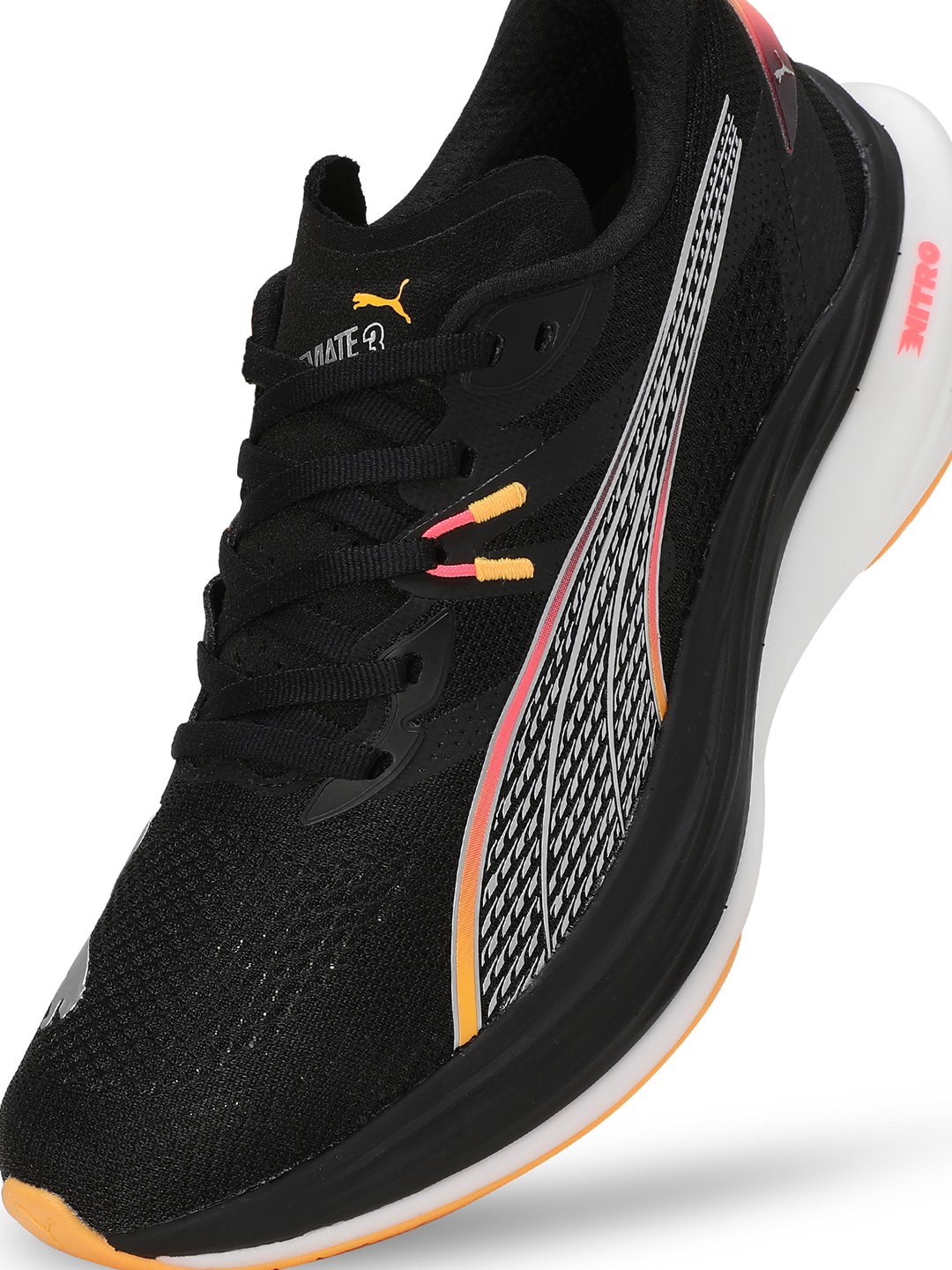 Men Deviate Nitro 3 Black-Yellow Running Shoes