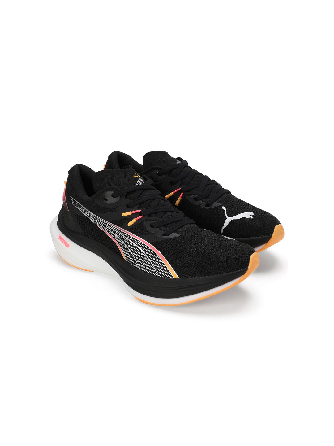 Men Deviate Nitro 3 Black-Yellow Running Shoes
