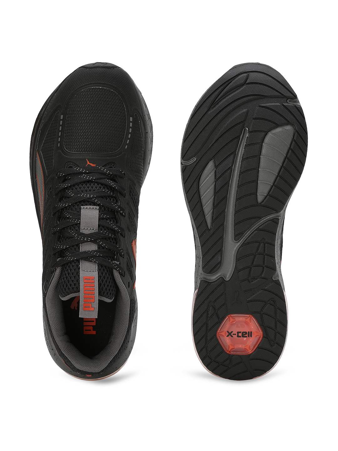 Men X-Cell Lightspeed Black-Red Running Shoes