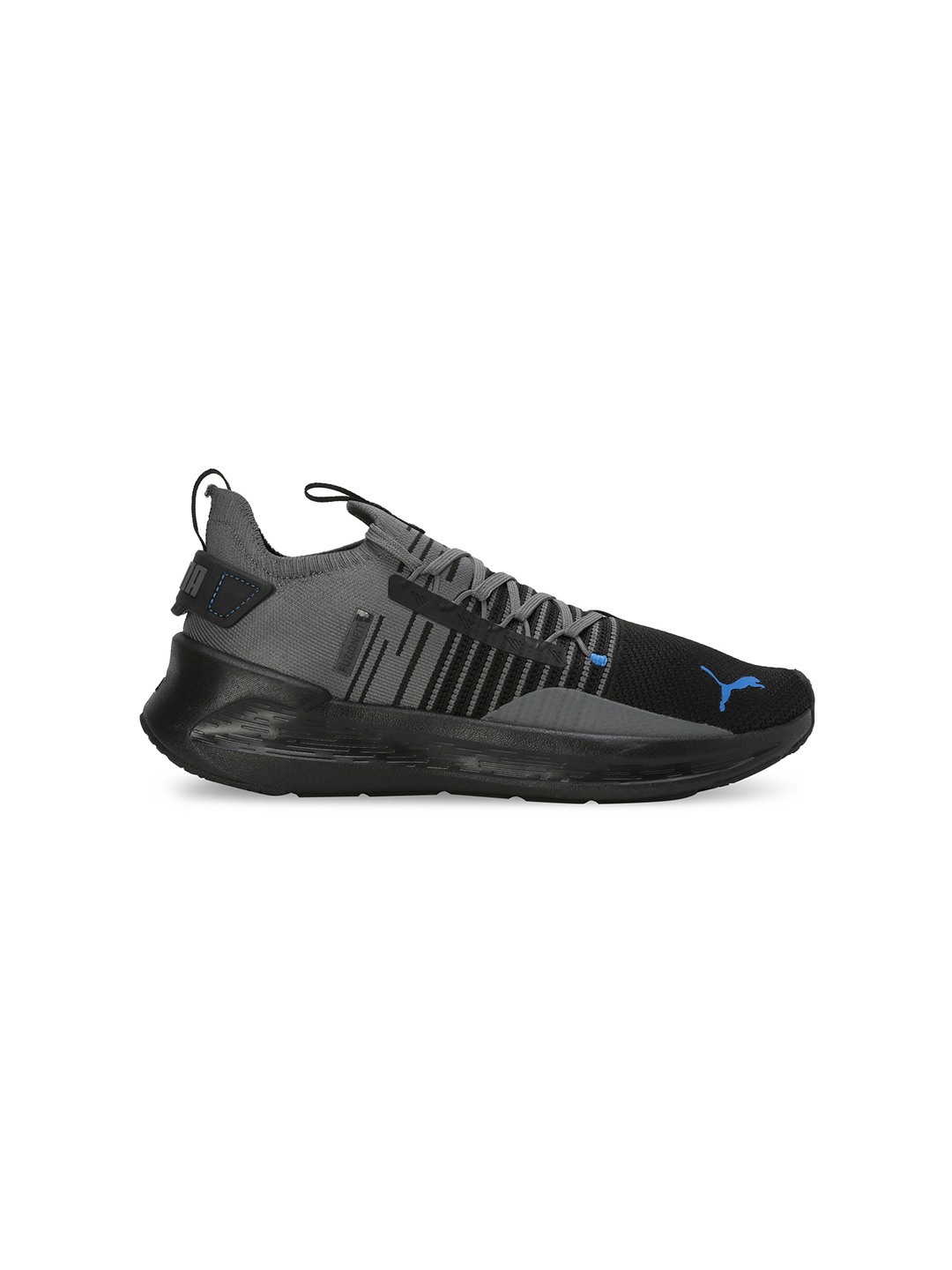 Men Softride Symmetry Fuzion Black-Dark Grey Running Shoes
