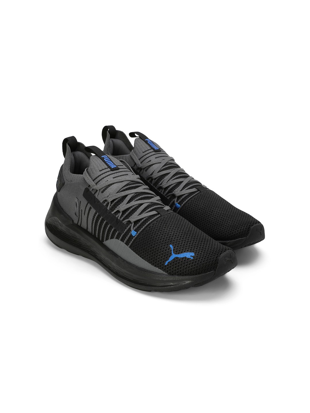 Men Softride Symmetry Fuzion Black-Dark Grey Running Shoes
