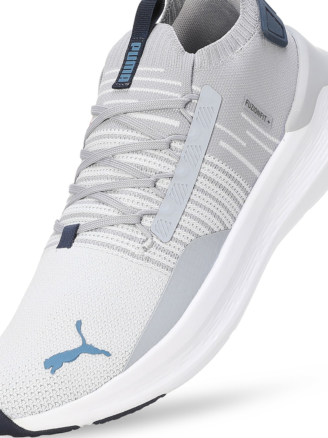 Men Softride Symmetry Fuzion White-Grey Running Shoes