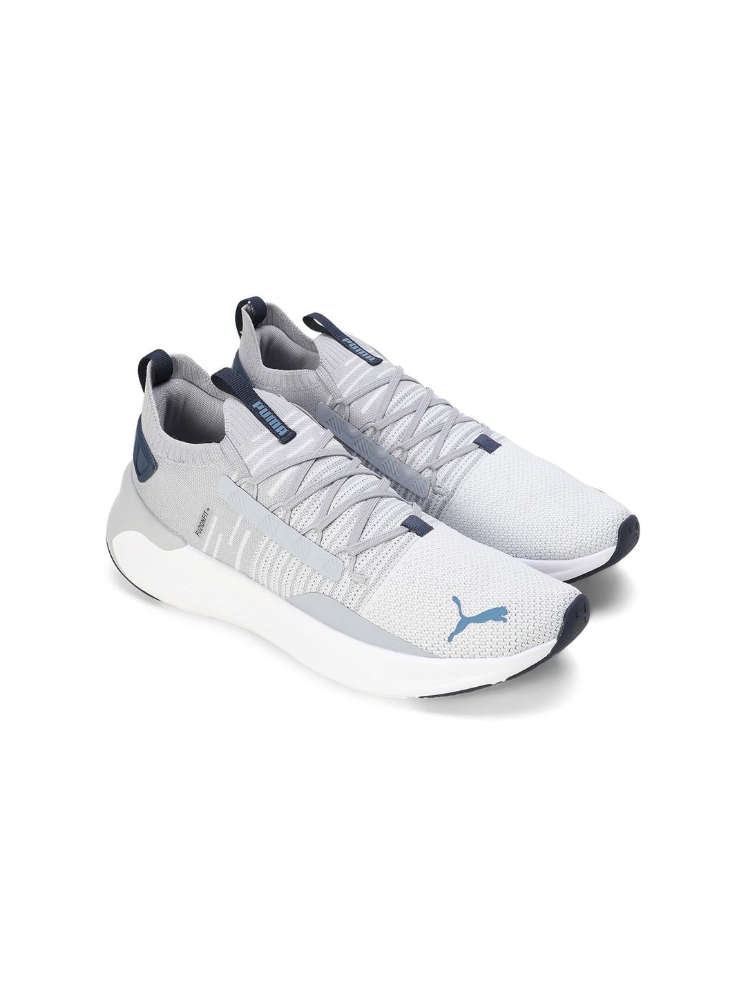 Men Softride Symmetry Fuzion White-Grey Running Shoes