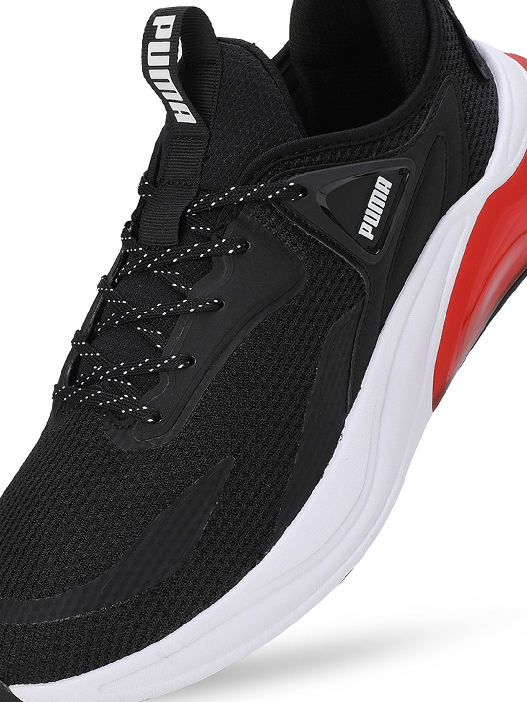 Men Cell Thrill Black-Red Running Shoes
