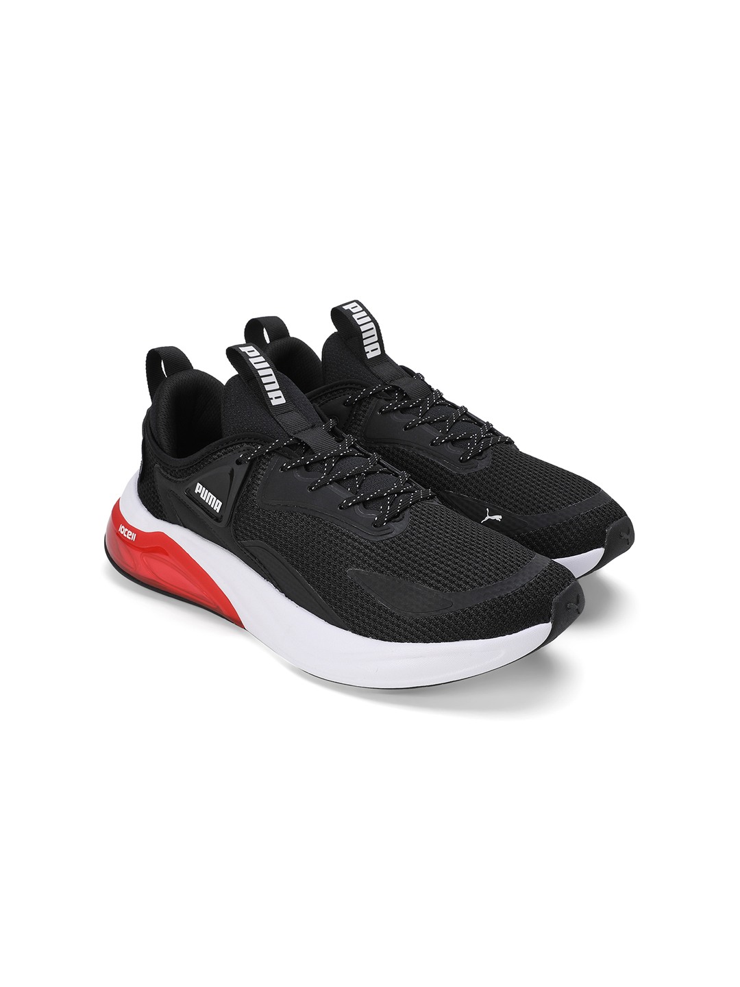 Men Cell Thrill Black-Red Running Shoes