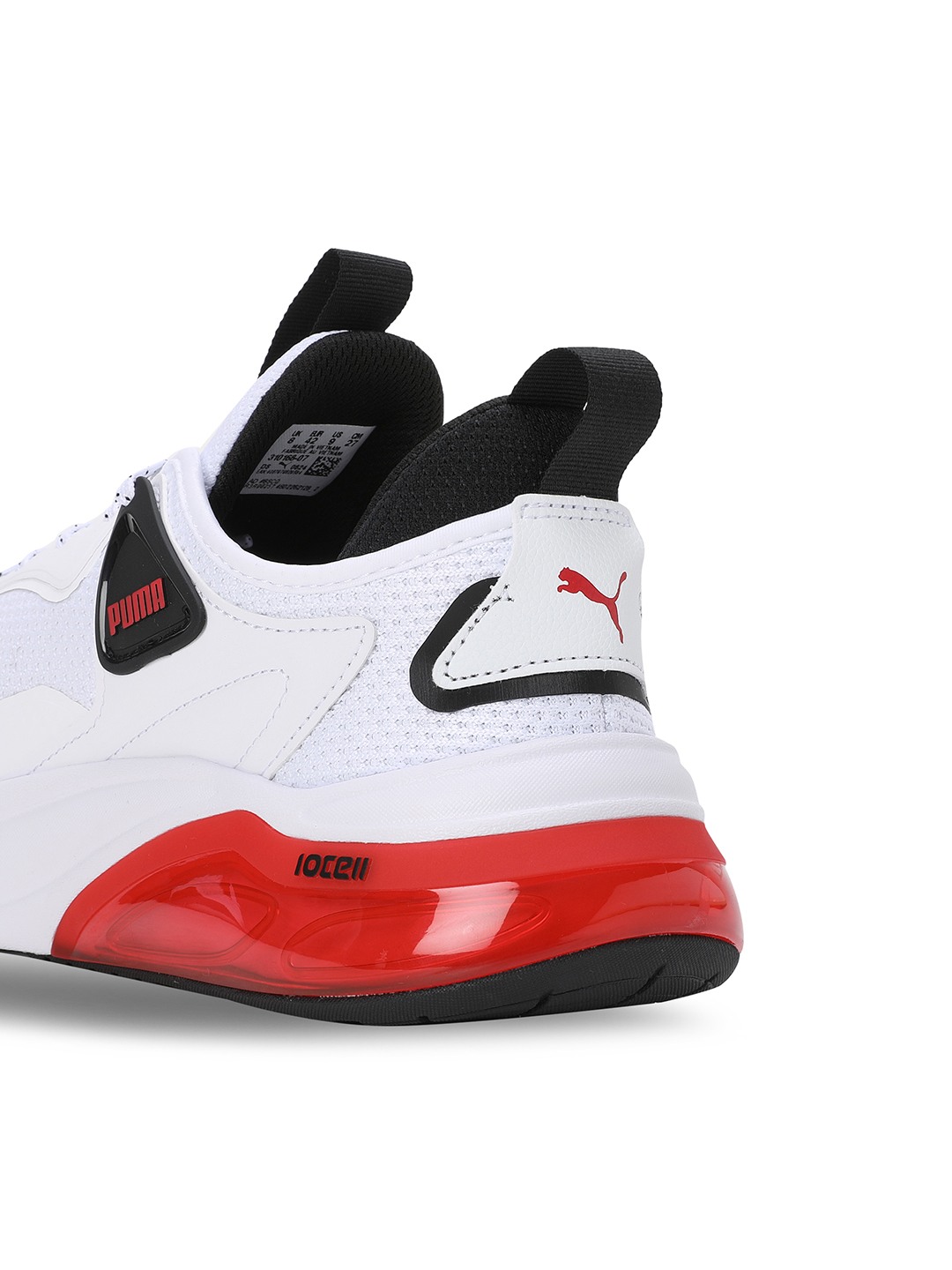 Men Cell Thrill White-Red Running Shoes