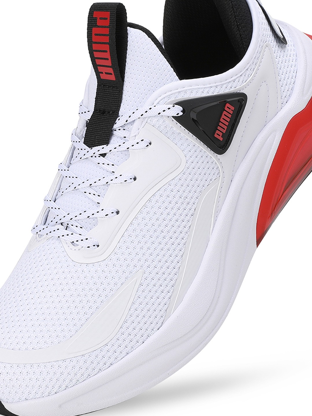 Men Cell Thrill White-Red Running Shoes
