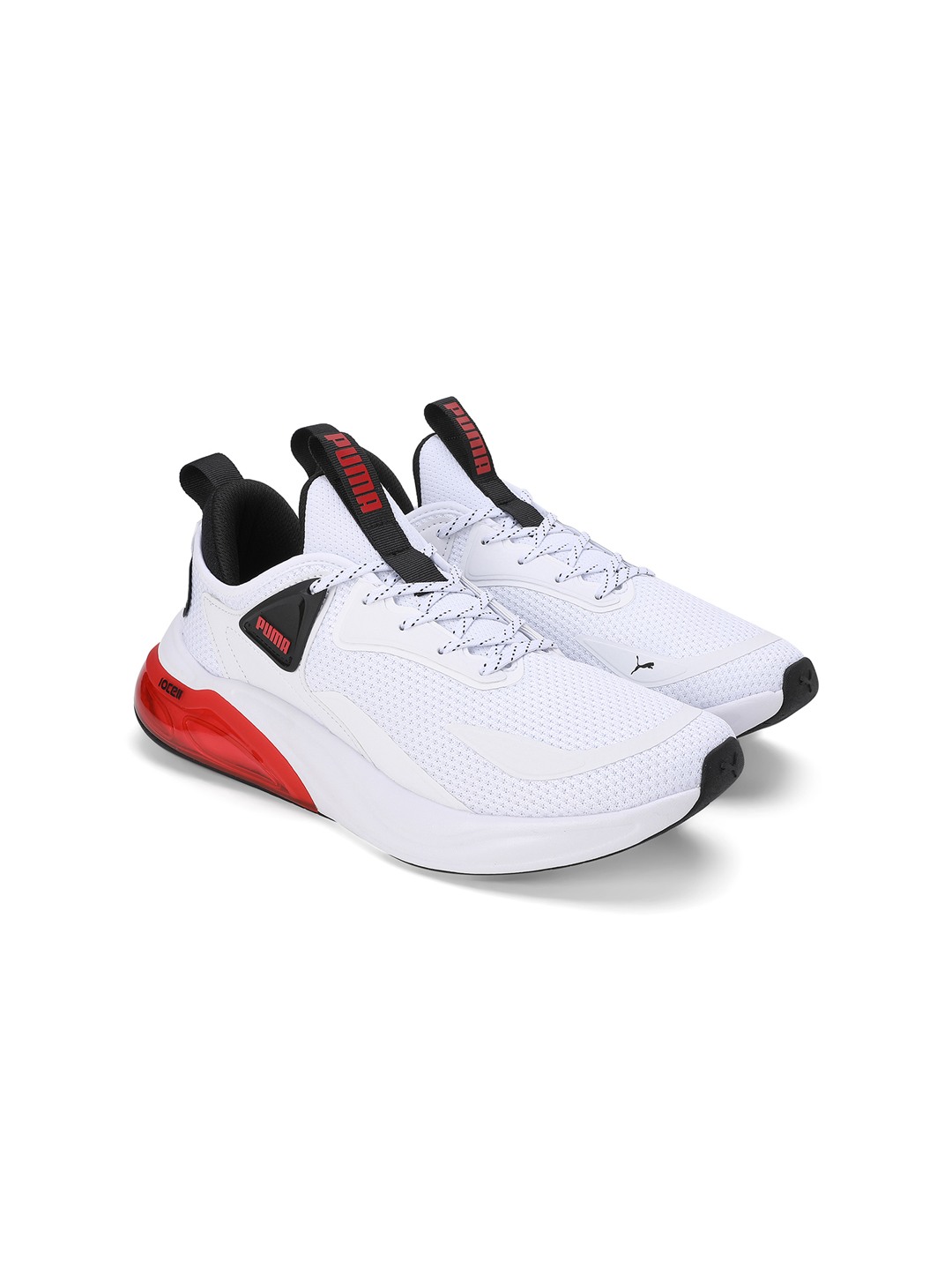 Men Cell Thrill White-Red Running Shoes