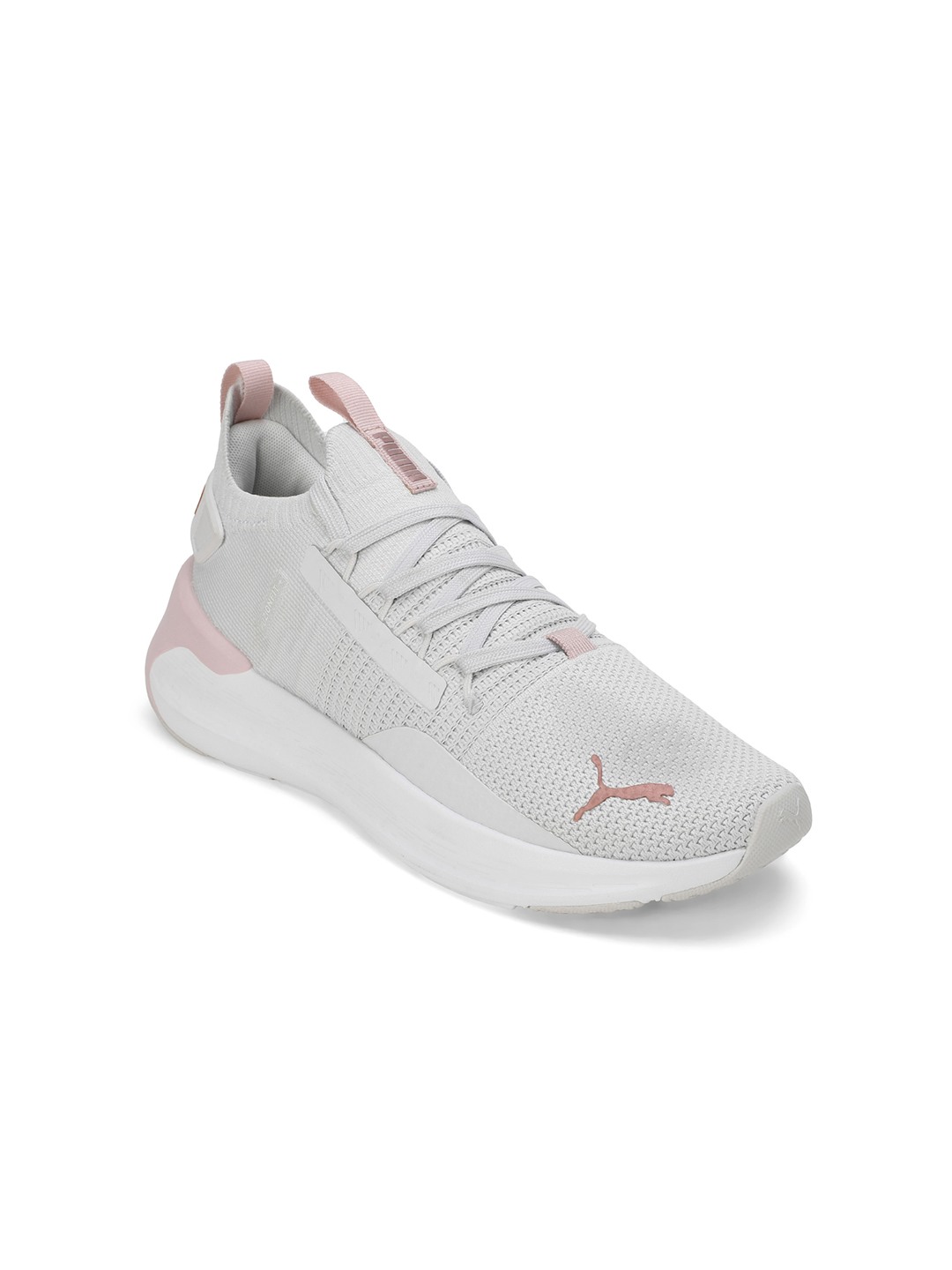 Women Softride Symmetry Fuzion White-Rosegold Running Shoes
