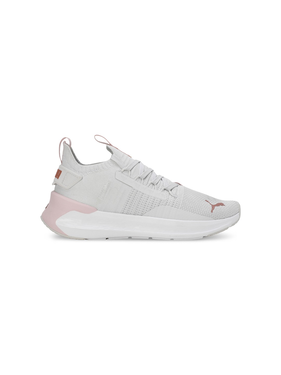 Women Softride Symmetry Fuzion White-Rosegold Running Shoes