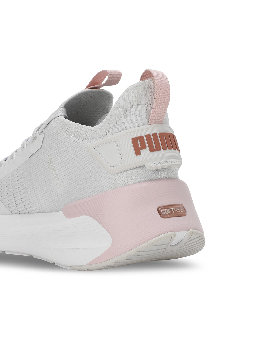 Women Softride Symmetry Fuzion White-Rosegold Running Shoes