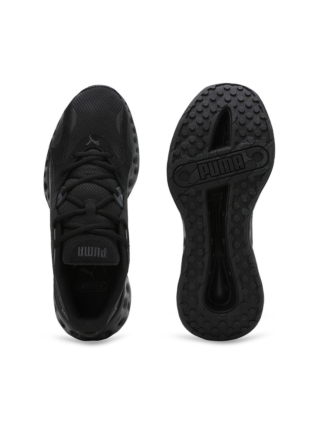 Men Softride Frequence Black Running Shoes