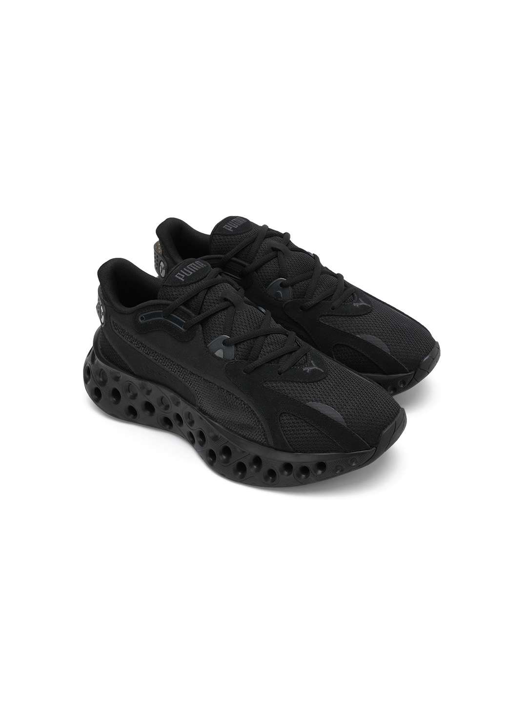 Men Softride Frequence Black Running Shoes