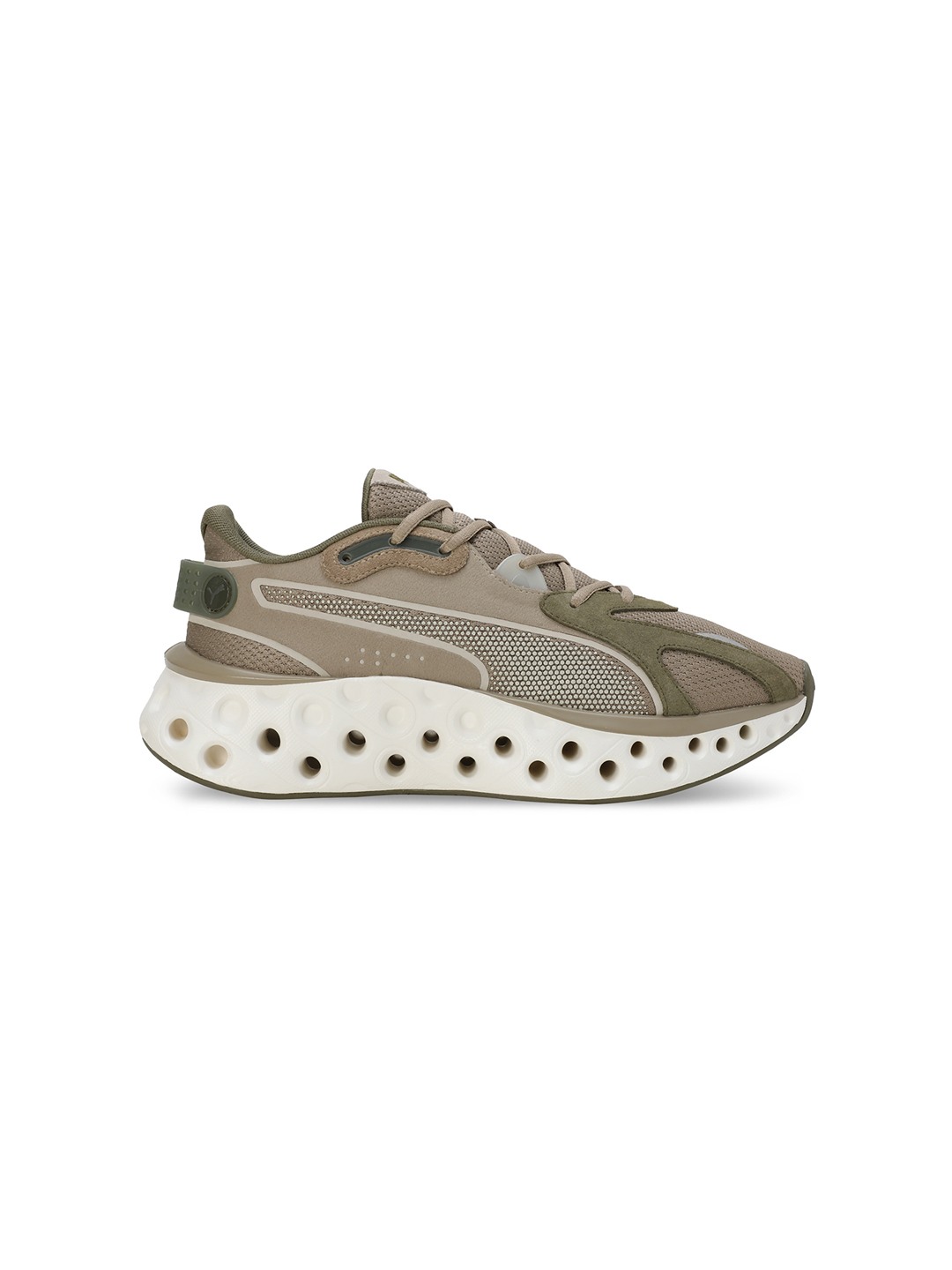 Men Softride Frequence Olive-Beige Running Shoes