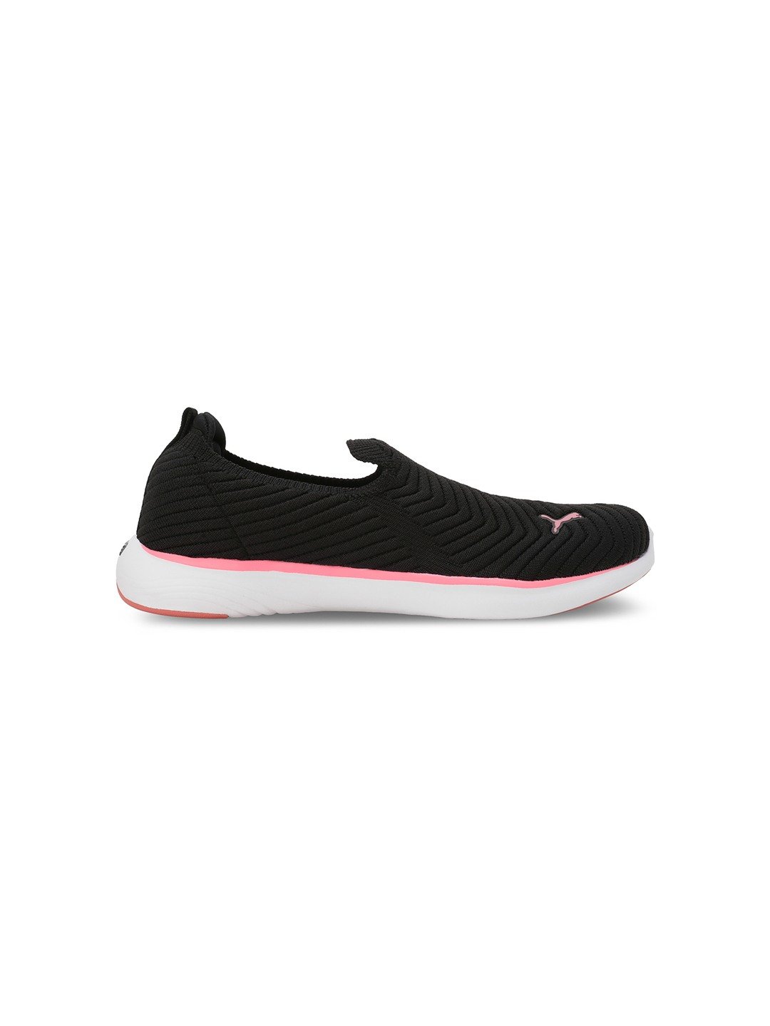 Women Softride Pegasi Knit Black Walking Shoes