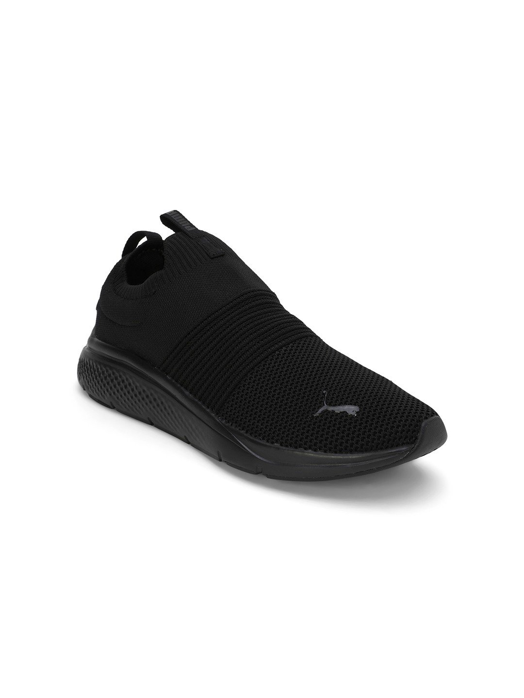 Men Softride Pro Echo Slip-On-Echo Foam Black-White Running Shoes