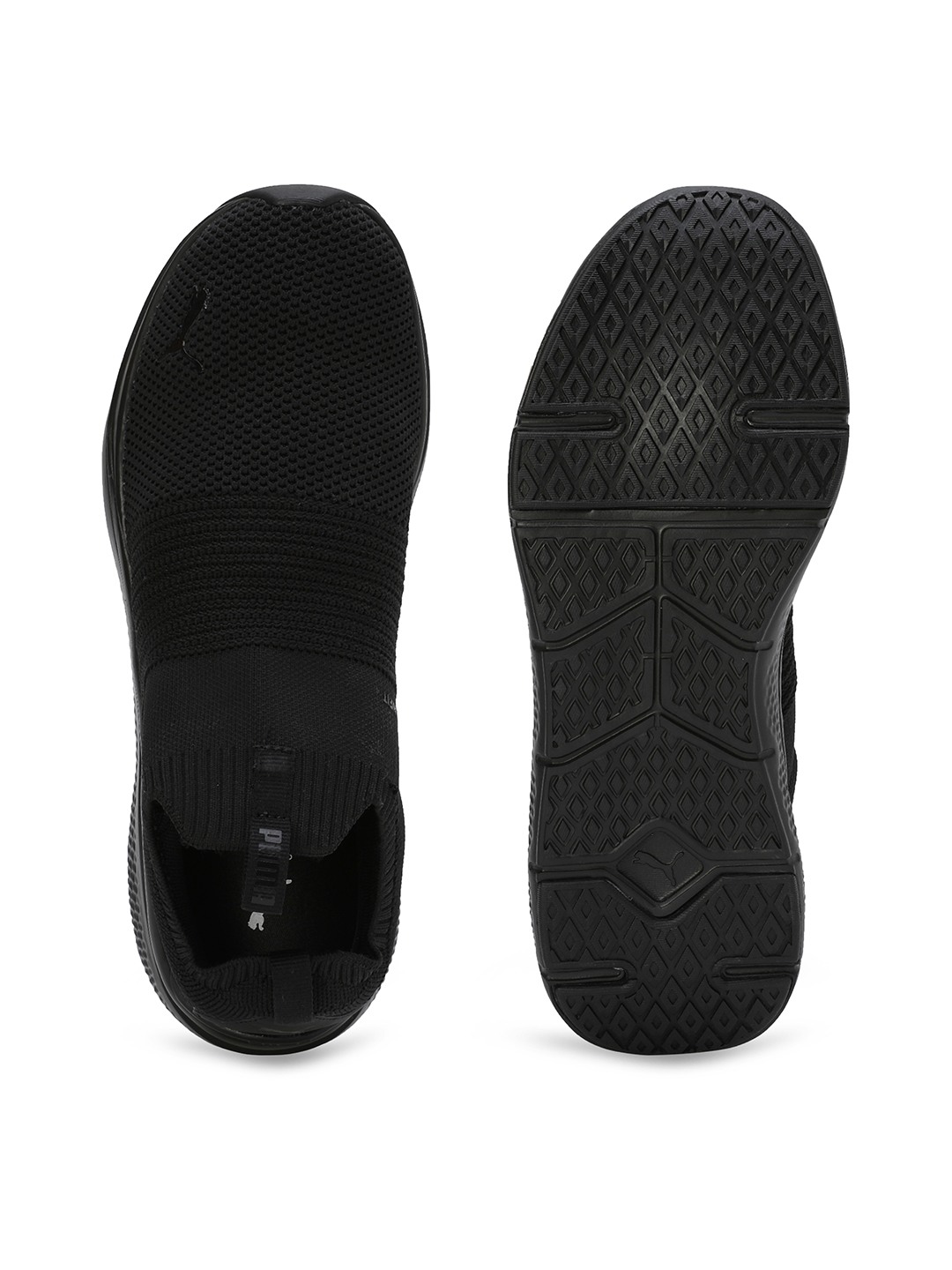 Men Softride Pro Echo Slip-On-Echo Foam Black-White Running Shoes
