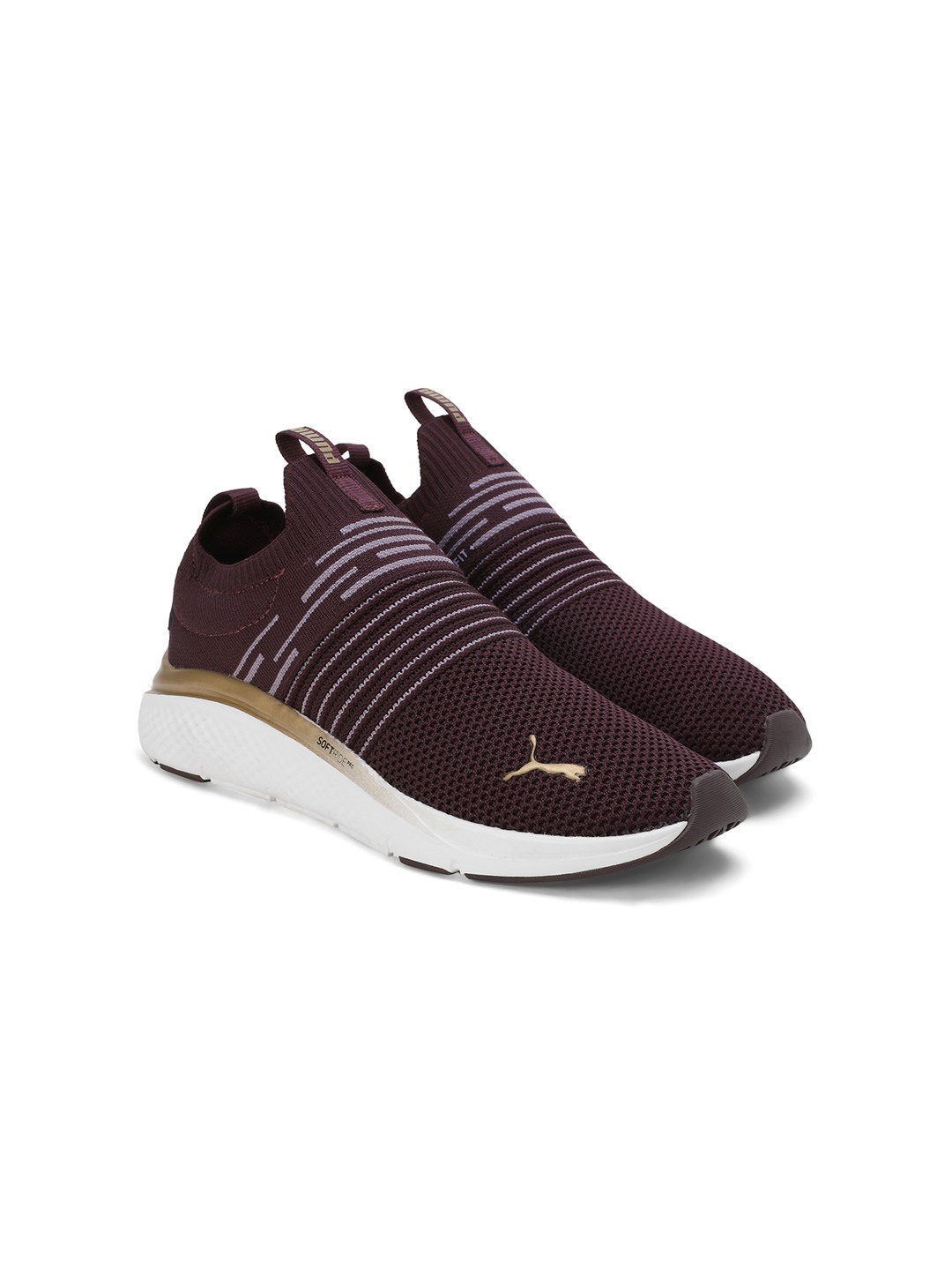 Women Softride Pro Echo Slipon -Echo Foam Plum Walking Shoes
