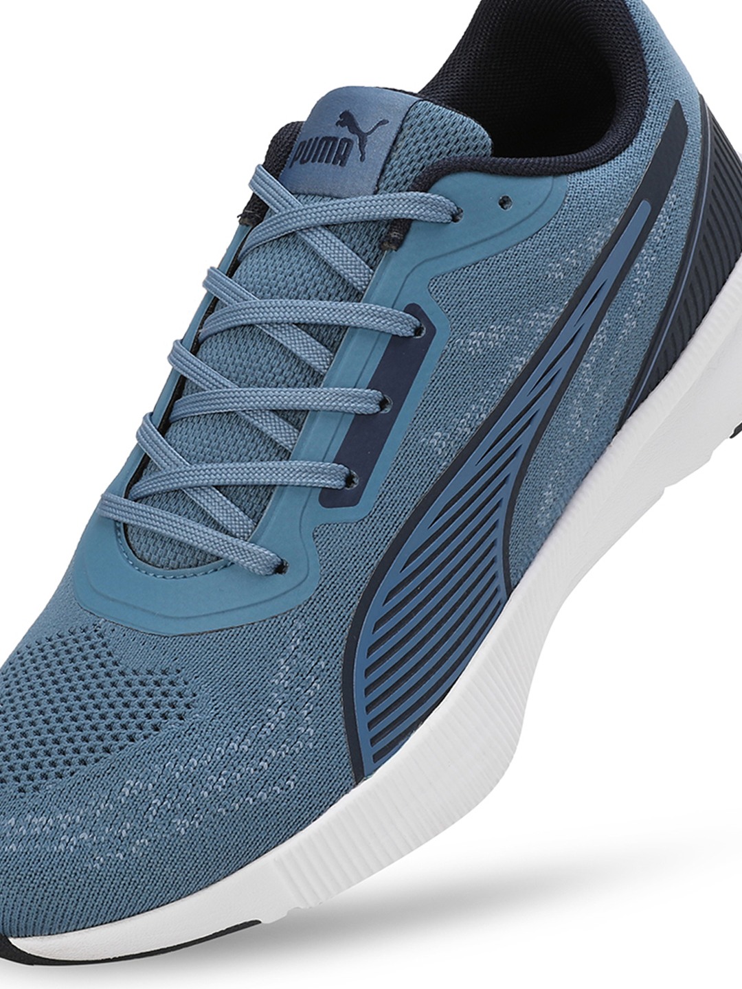Men Voltstride Blue-White-Navy Running Shoes