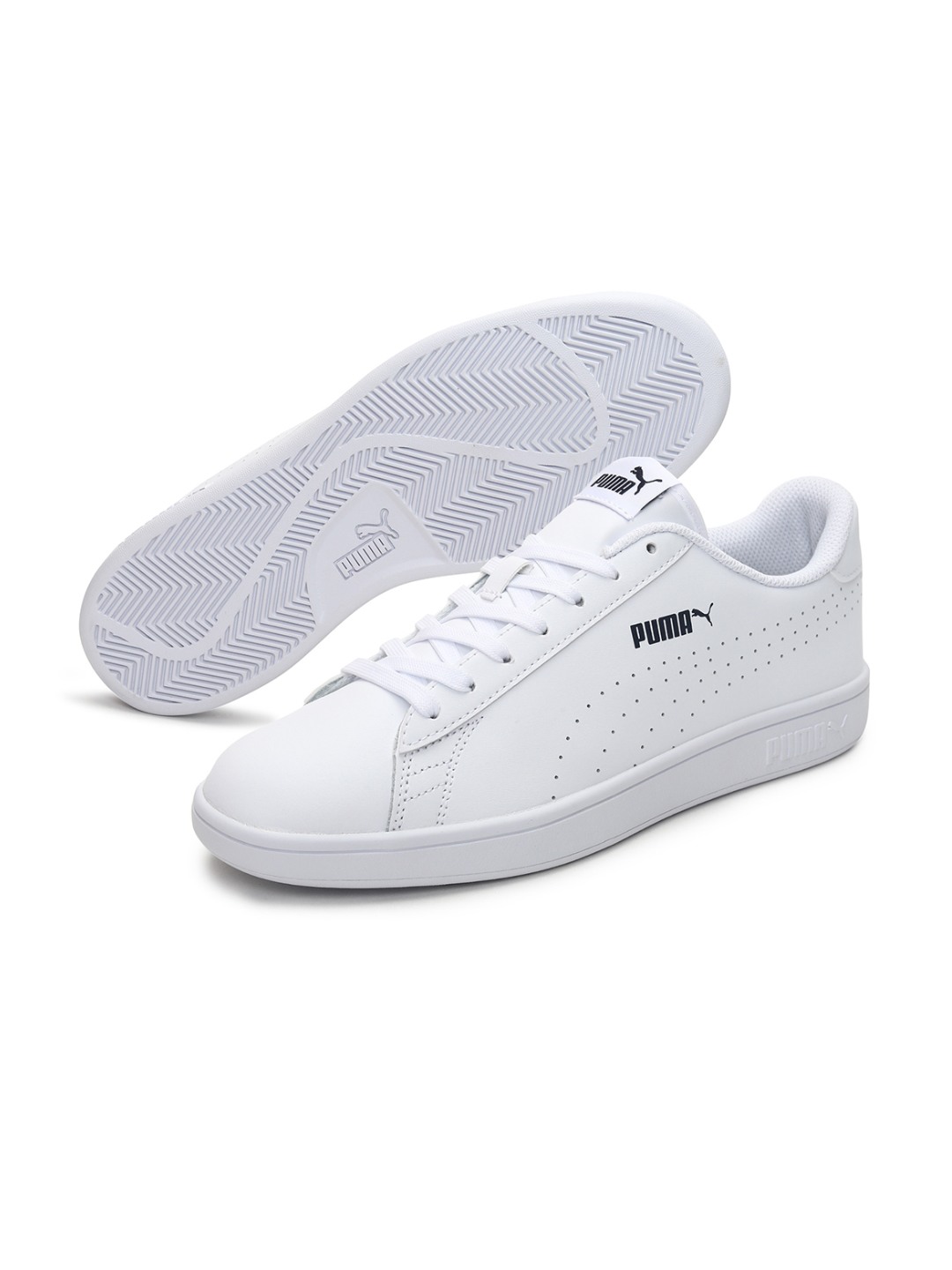 Puma smash shop perforated trainers