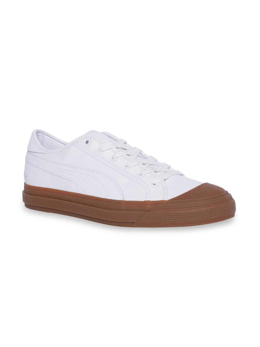 Puma capri discount leather sneakers