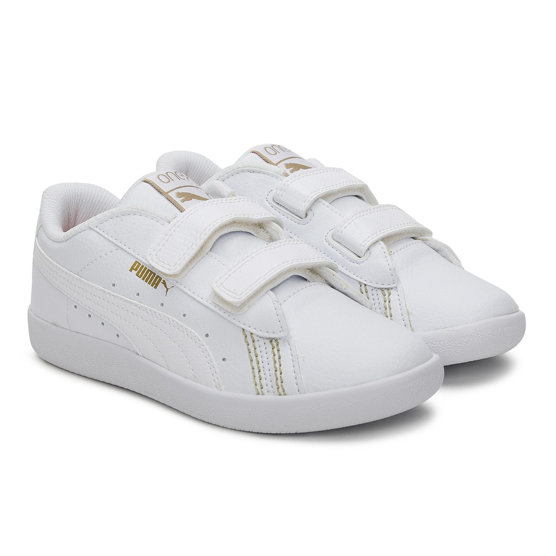 Puma Basket Puma White Velcro Trainers Sneakers Puma White 393839 0002  Caven AC+ PS Free