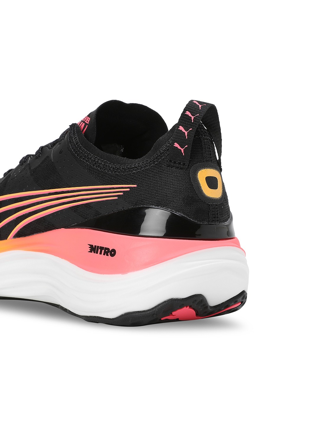Men Foreverrun Nitro Black-Yellow Running Shoes