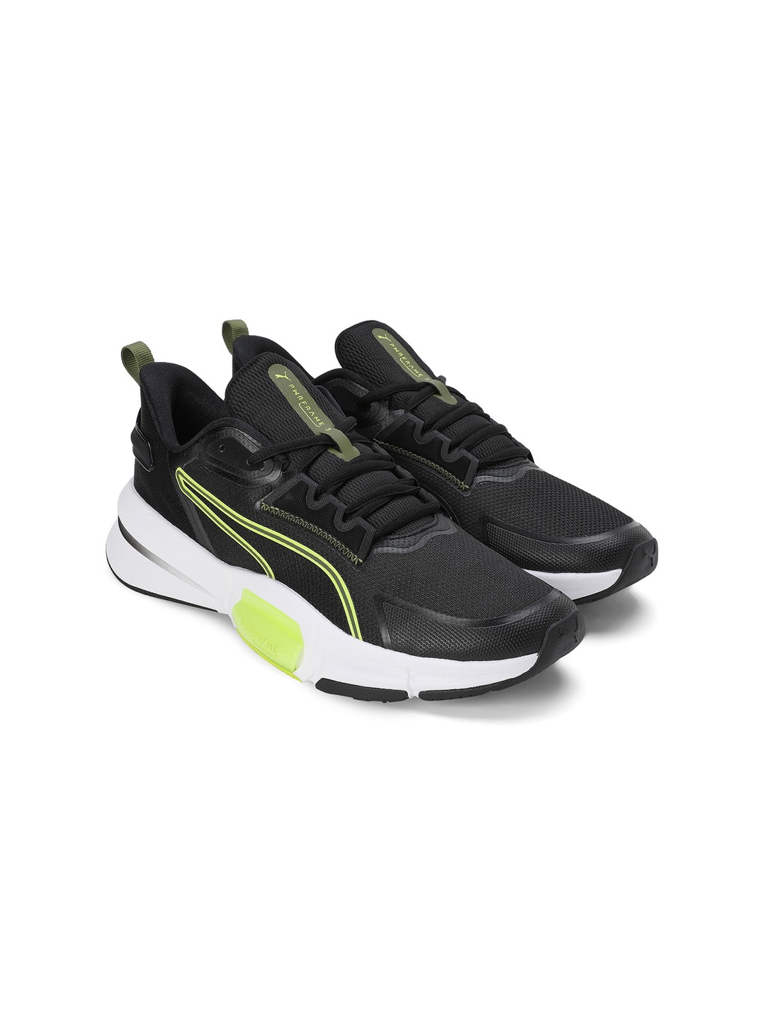 Men Pwrframe Tr 3 Black-Green Trainers