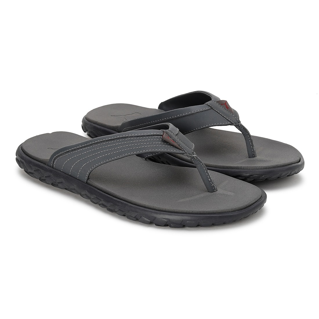 Puma black flip flops online