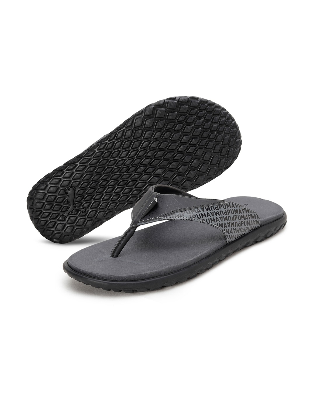 Men Galaxy Comfort V4 Black Flip Flops