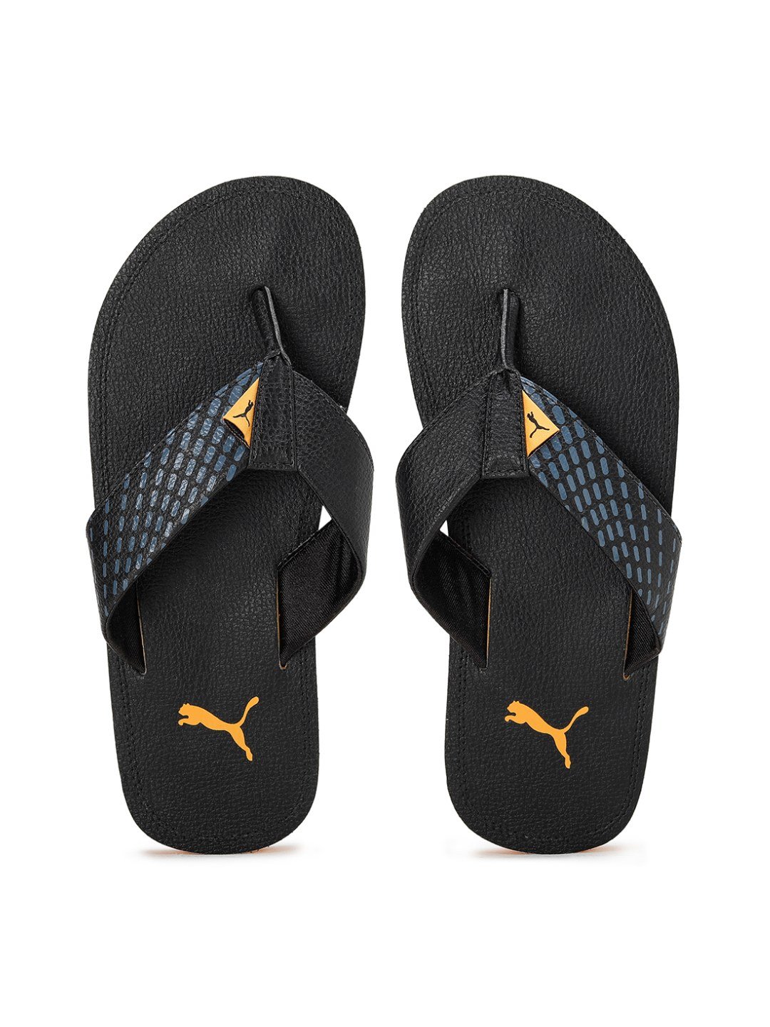 Men Ketava Duo V7 Black-Apricot Flip Flops