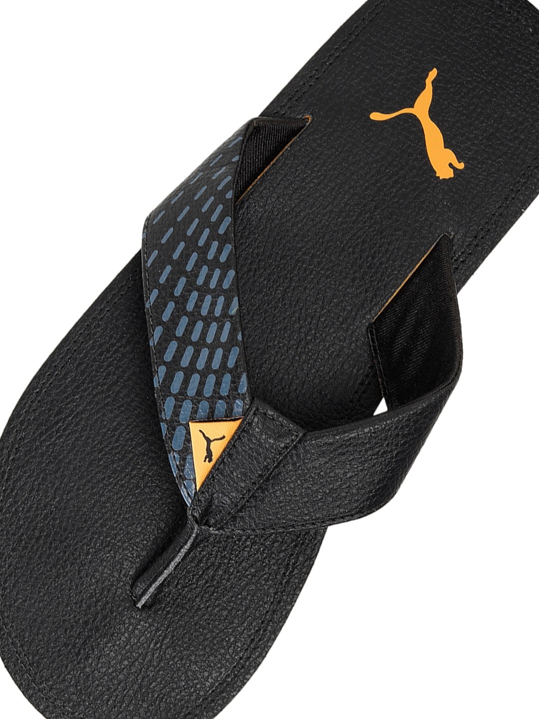 Men Ketava Duo V7 Black-Apricot Flip Flops