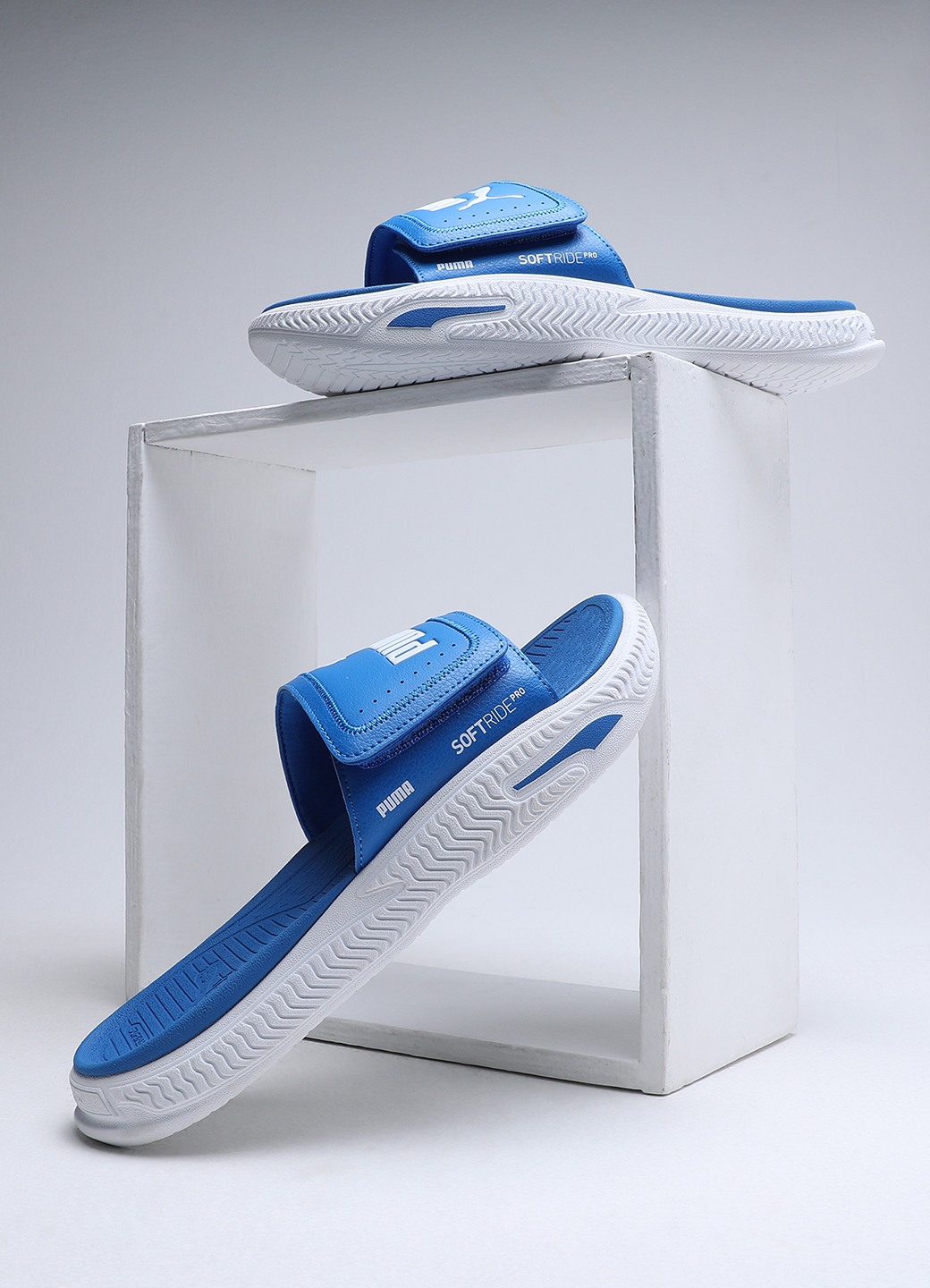 Men Softridepro Slide 24 V Blue-White Slidders