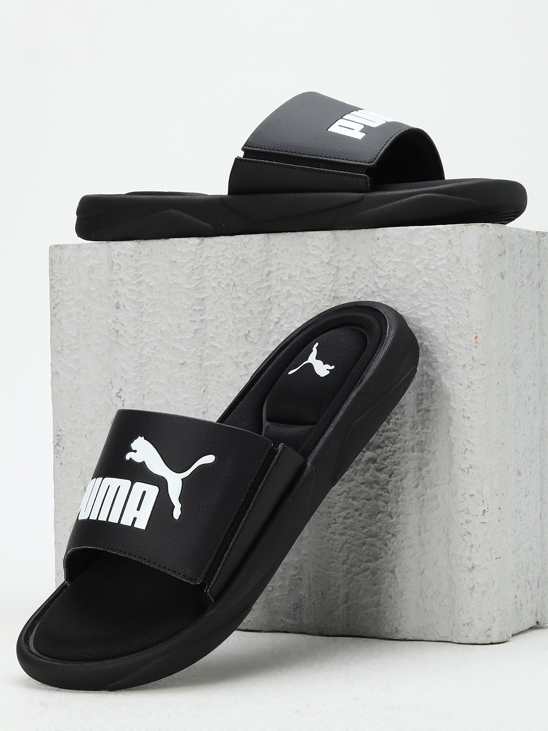 Men Royalcat Memory Foam Black Slidders