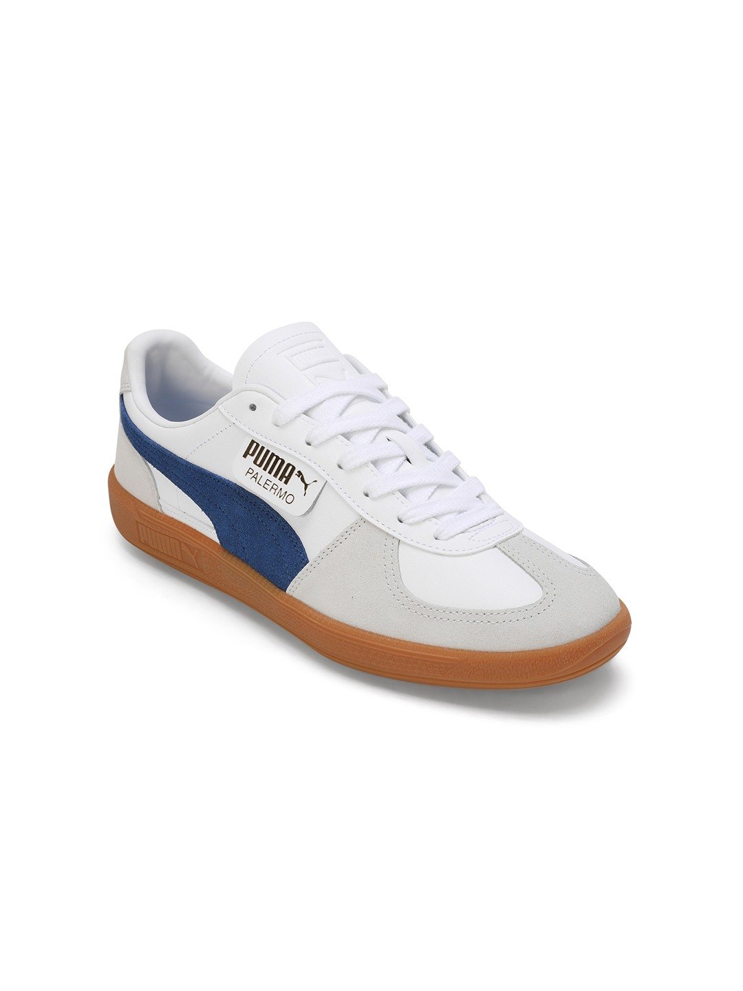 Men Palermo Lth White-Grey Sports Shoes