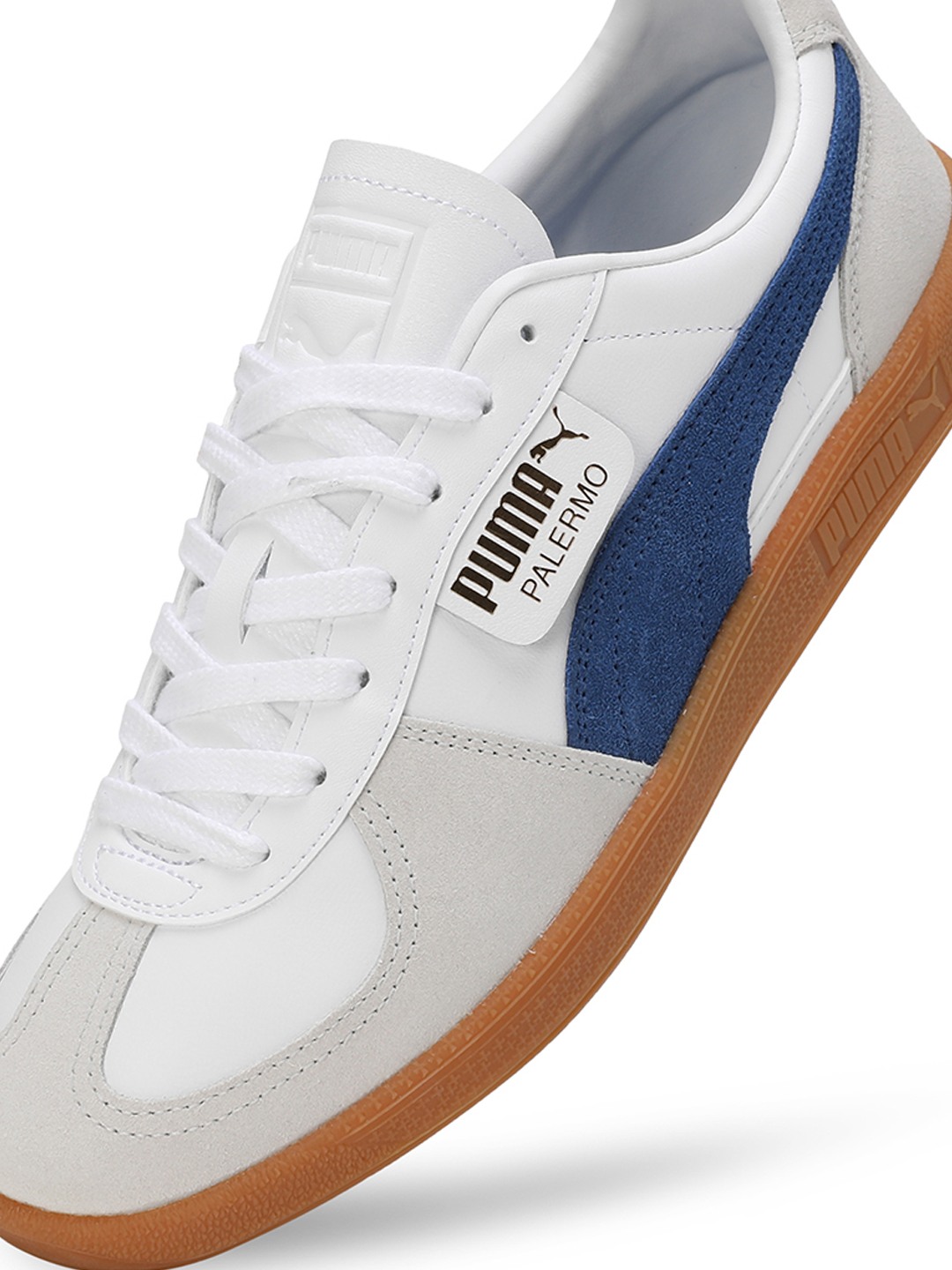 Men Palermo Lth White-Grey Sports Shoes