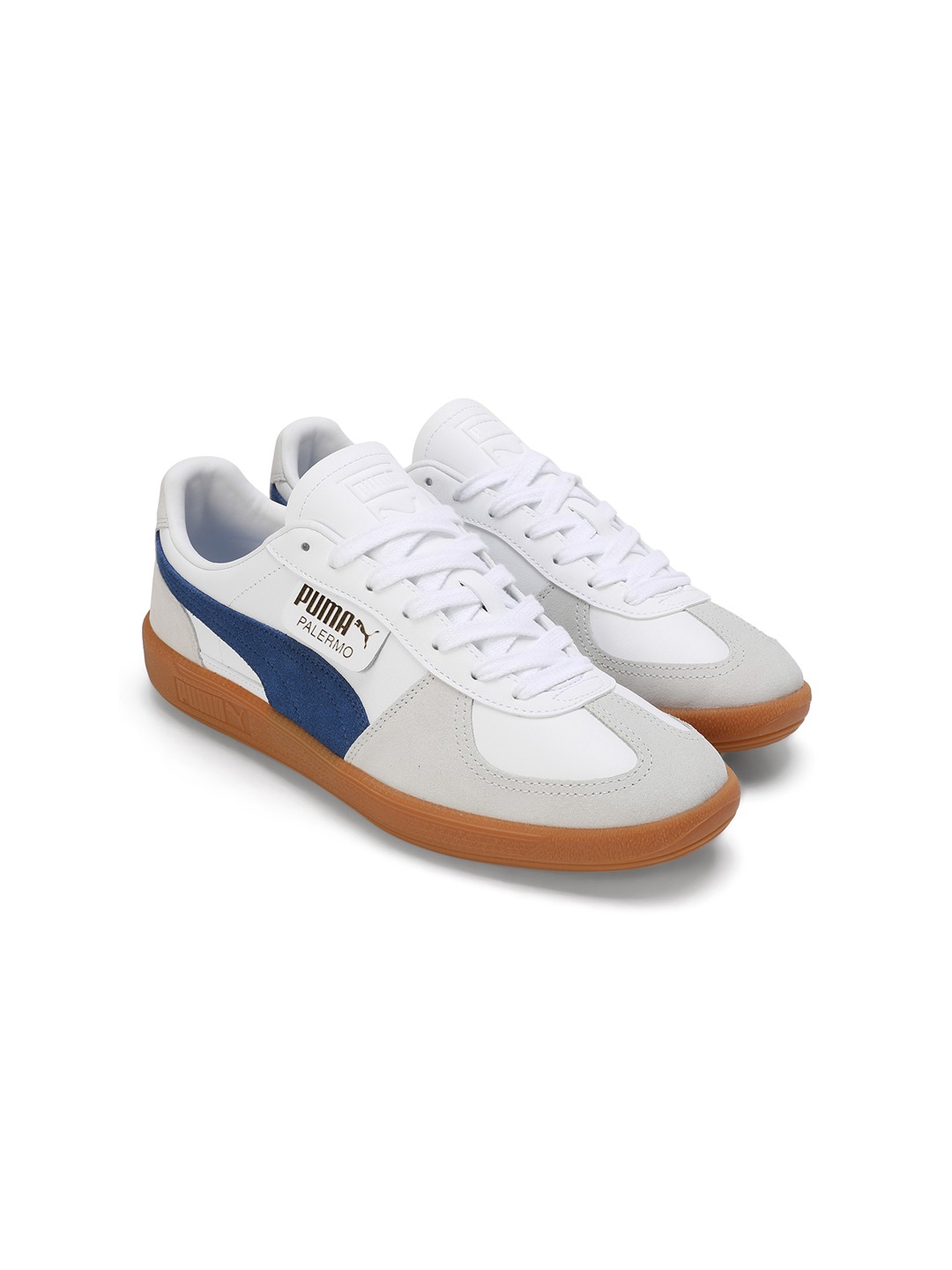 Men Palermo Lth White-Grey Sports Shoes
