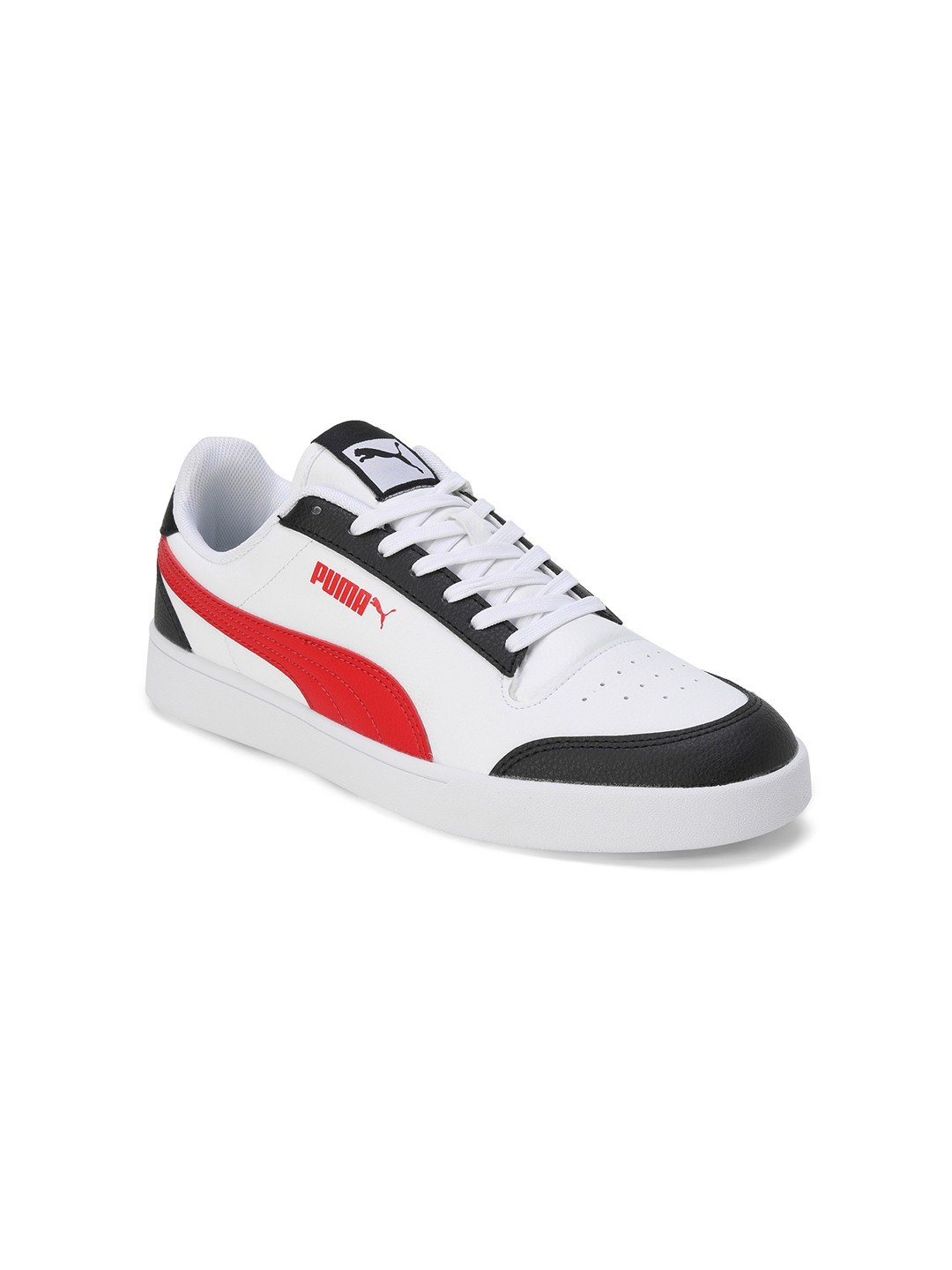 Men Momento White-Red Sports Shoes