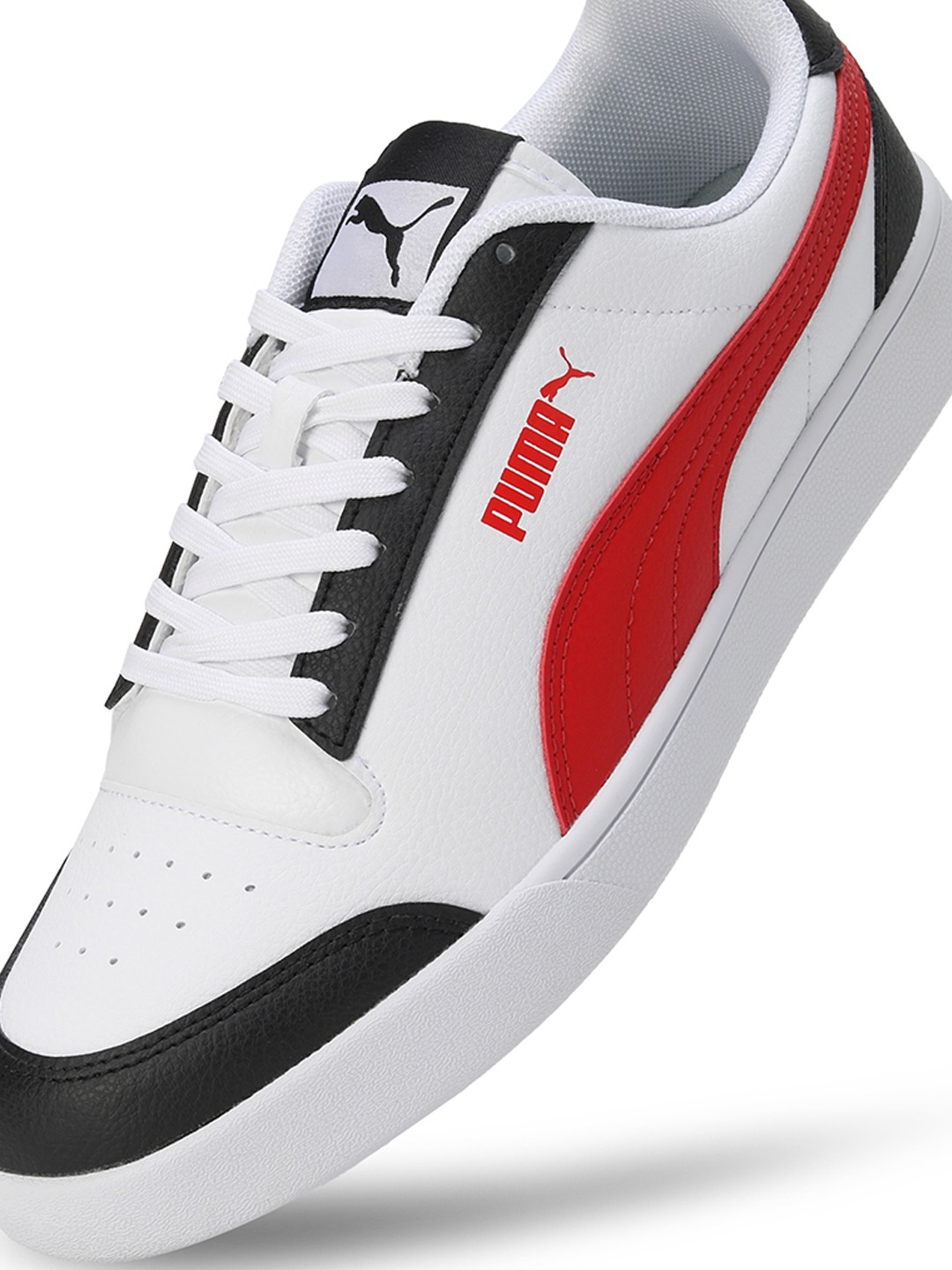 Men Momento White-Red Sports Shoes
