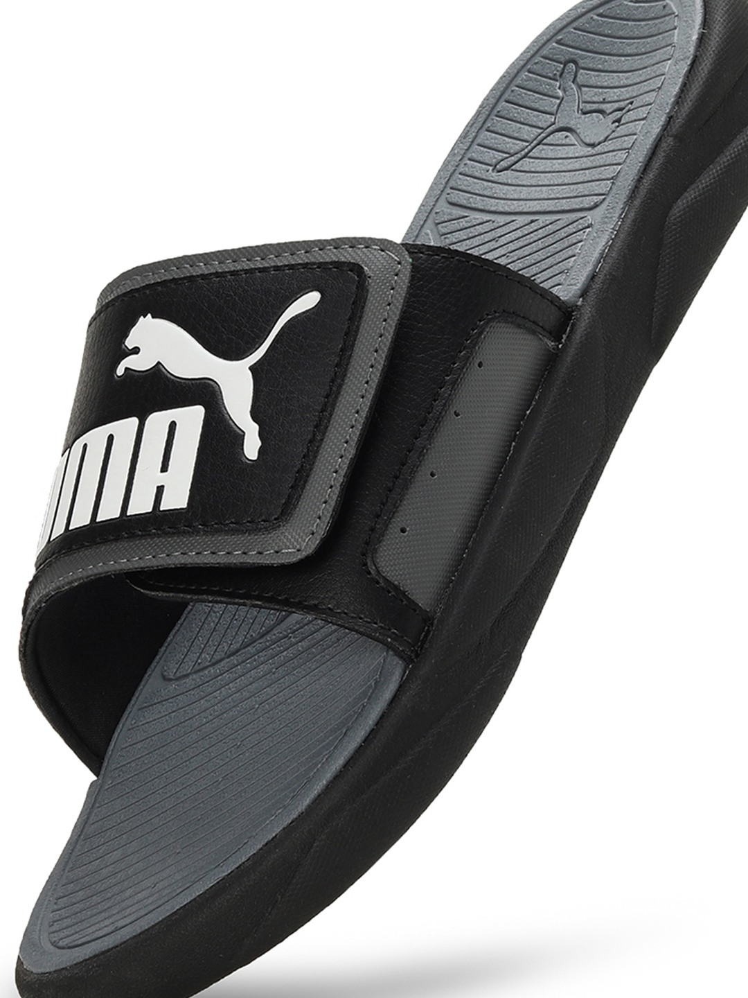 Men Royalcat Comfort Black-Gray-White Slidders