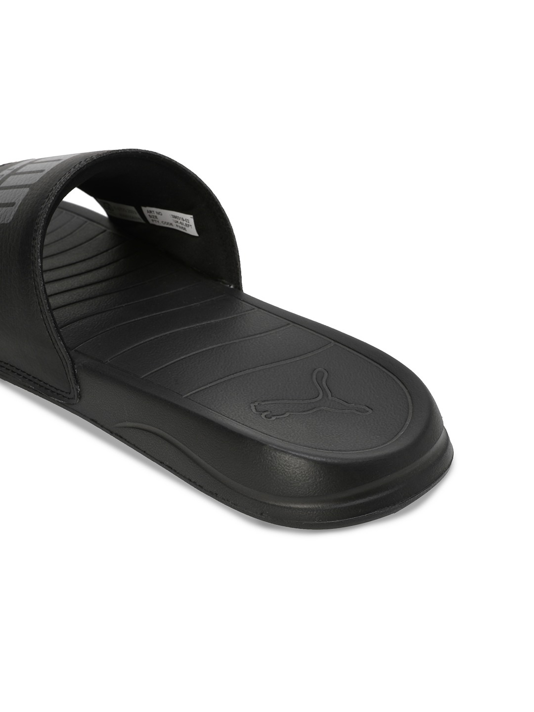 Men Popcat Pacify Dark Grey Slidders