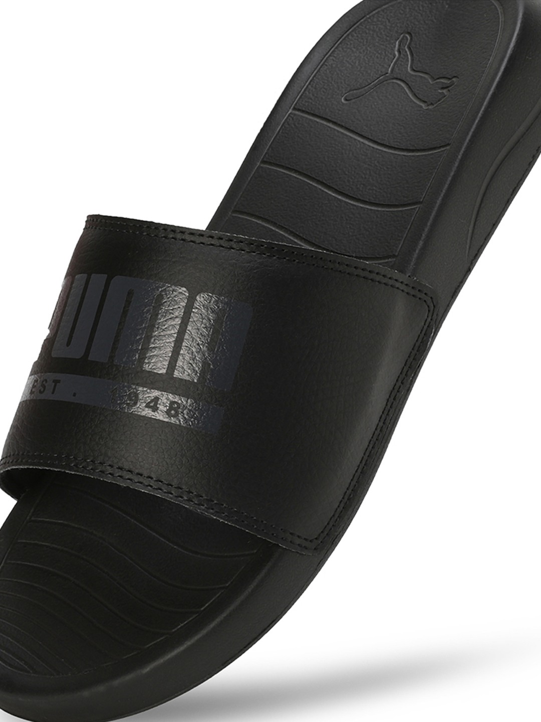 Men Popcat Pacify Dark Grey Slidders