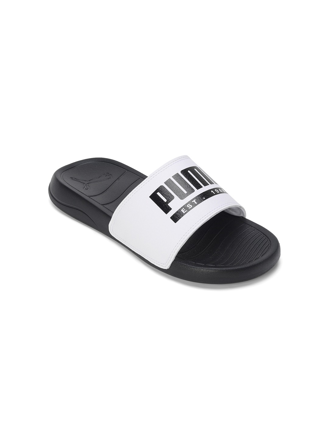 Men Popcat Pacify White-Black Slidders