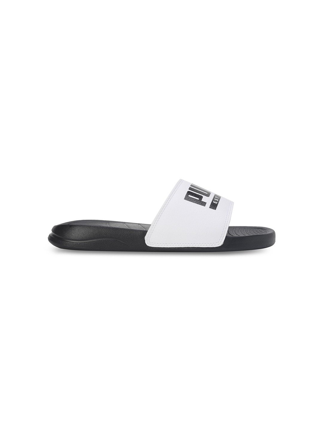 Men Popcat Pacify White-Black Slidders