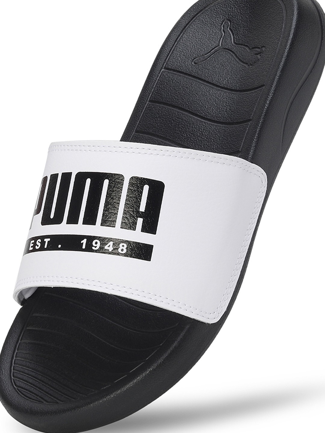 Men Popcat Pacify White-Black Slidders