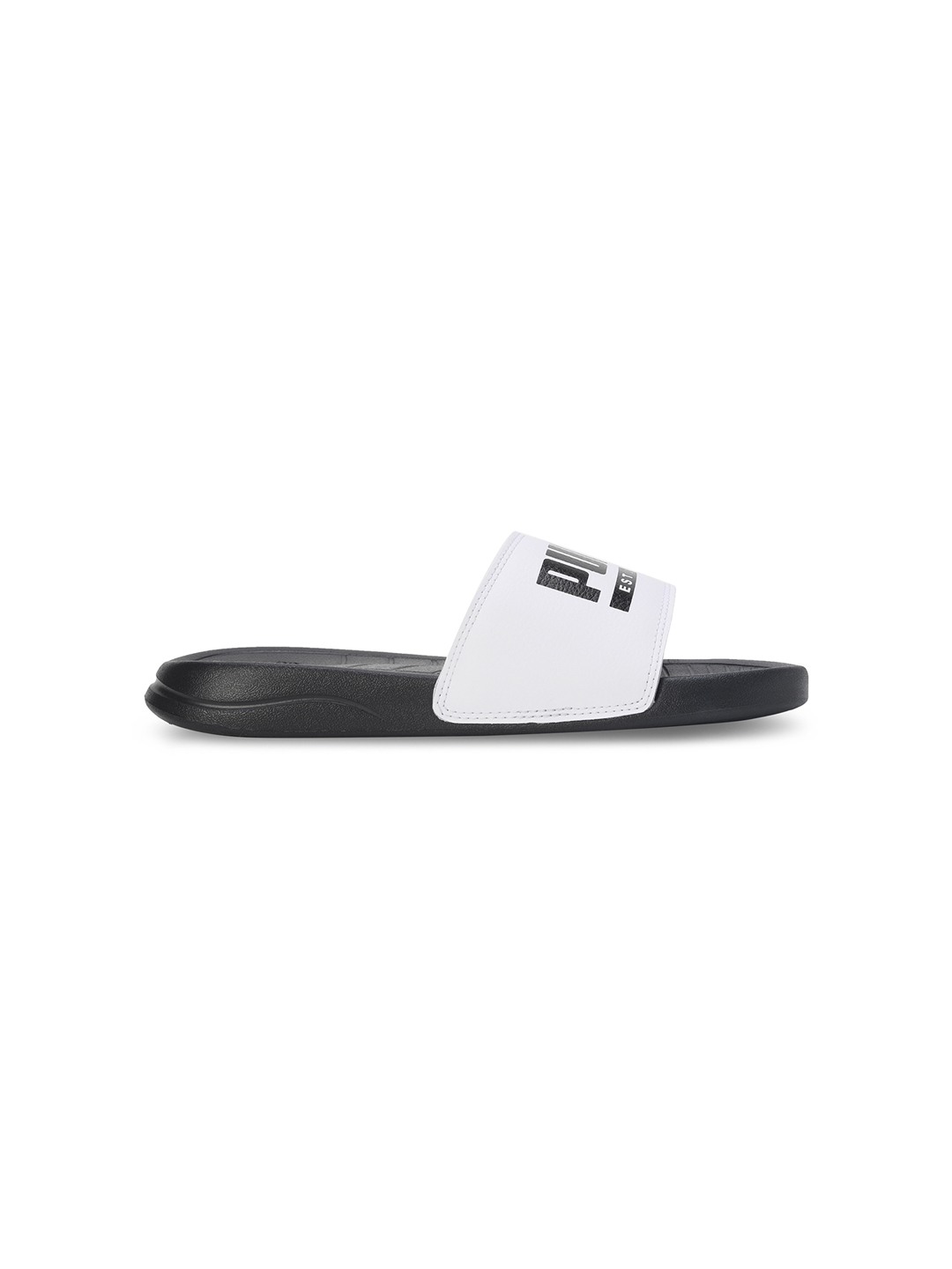 Men Popcat Pacify White-Black Slidders