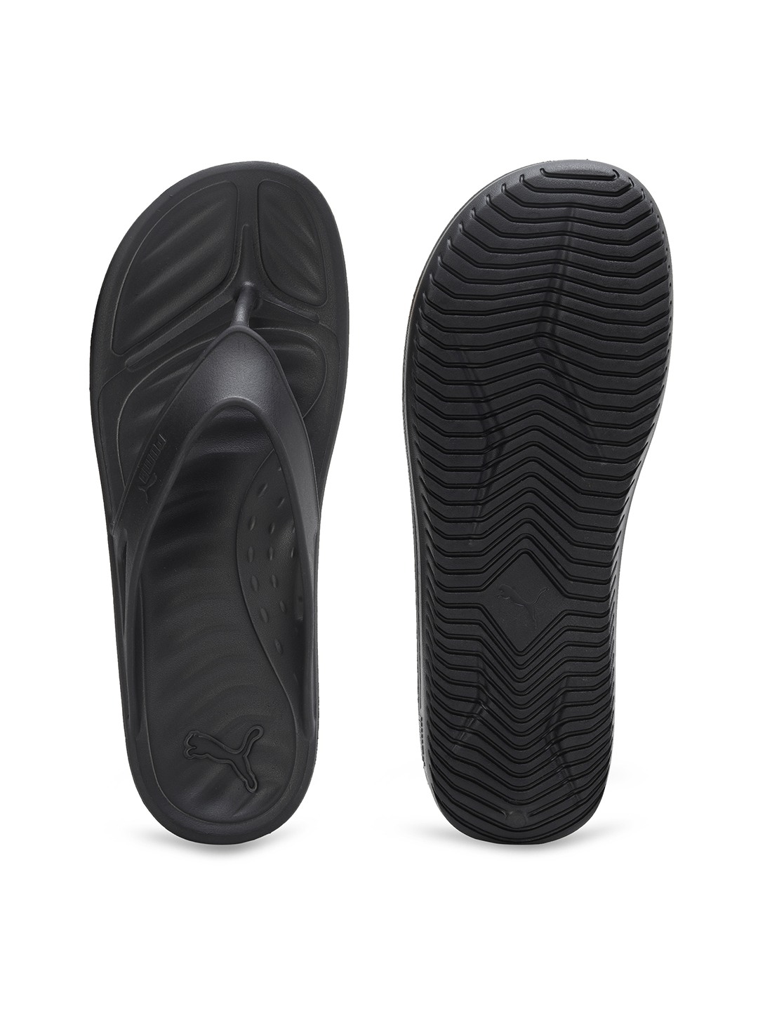 Men Flymo Injex Black Flip Flops